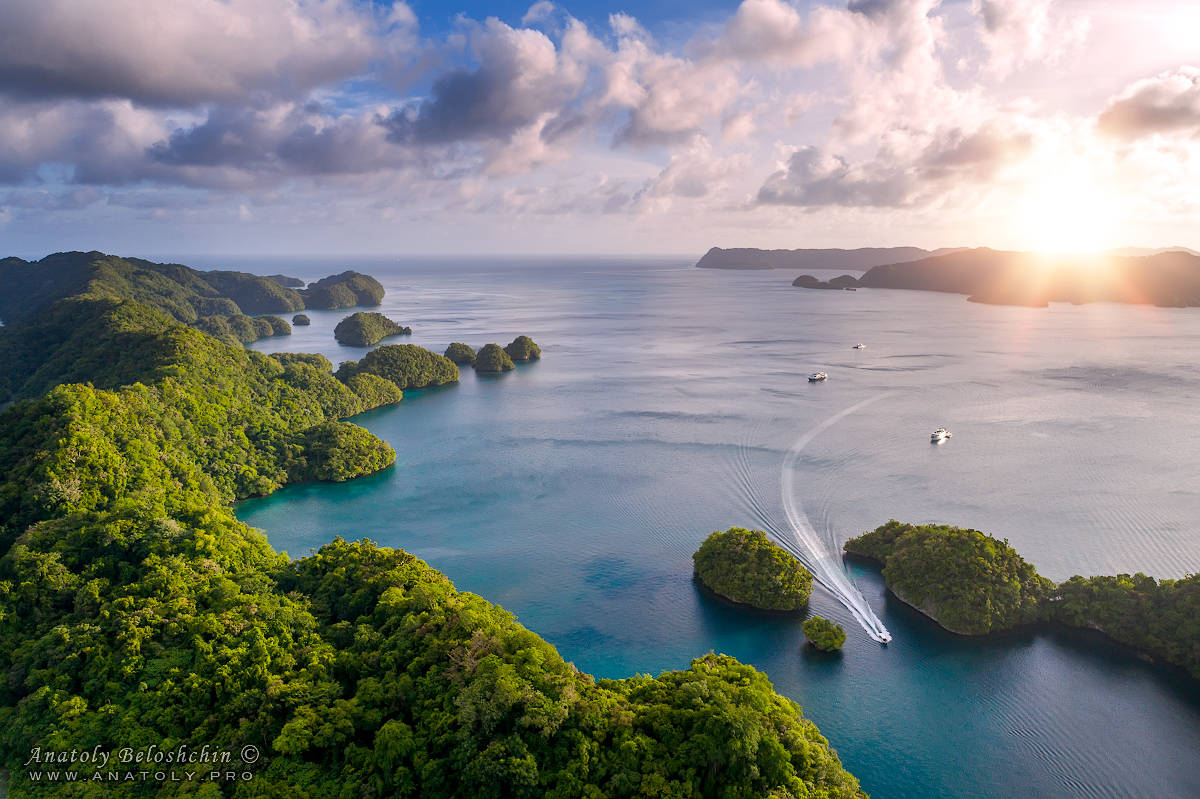 Pristine Palau Aerial Photo